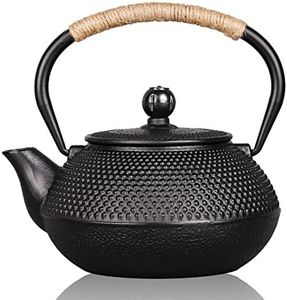 PARACITY Tetera japonesa de hierro fundido con revestimiento de tetsubina con infusor de acero inoxidable, hervidor de té para hervir té de agua caliente, regalos para el día de la madre de hija/hijo,