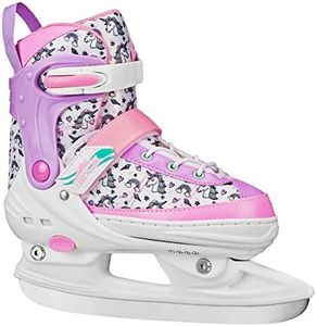 Lake Placid Monarch Adjustable Ice Skates, Medium (1-4), Mini Unicorn