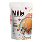 Mille Classic Pancake mix | 0 Sugar | 18g Protein | 7g Fibre | No Maida, No Atta | Low Carbs | Low GI Millet Grain | From the Makers of Slurrp Farm | 250 grams