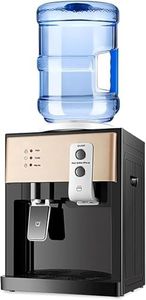 Hot and Cold Water Dispenser, Compact Countertop Water Cooler Dispenser for Home & Office, Instant Hot Water Dispenser with 18.9L Bottle Compatibility, Plug & Play Water Machine Dispenser