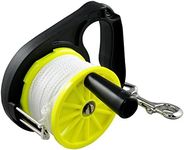 ScubaMax 150ft or 270ft Reel with Thumb Stopper for Scuba Diving Kayaking Canoeing and More