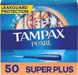 Tampax Pearl Plastic Tampons, Super