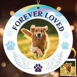 NewEleven Pet Memorial Picture Frame Christmas Ornaments 2024, Dog Memorial Gifts for Loss of Dog, Cat Memorial Gifts for Loss of Cat, Pet Loss Sympathy Gift, Remembrance Gifts, Dog Memorial Ornament