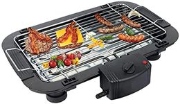 Harions Electric Barbecue Grill 2000W Tandoori Maker Adjustable Temperature Control Indoor Smokeless Barbeque Grill (Black46 x 36 x 5 cm)