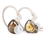 KZ EDX PRO Wired Earbuds IEM Earbuds in Ear Monitor 1DD Wired Ear Buds HiFi Deep Bass with 1DD New 10mm Dynamic Driver Over Ear Headset with Detachable Cable for Musicians/Singers