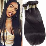 QTHAIR 14A Virgin Hair Indian Straight Human Hair(18 20 22 24,400g) 100% Unprocessed Straight Bundles Human Hair Weave Natural Color Bundles Human Hair Straight