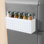 CHESTON Magnetic Fridge Storage - Durable Organizer for Metal Surfaces: Refrigerators, Microwaves, Metal Almirah - Load-Bearing 5kg - Ideal for Cutlery & Stationery Rectangular Spice Rack Box