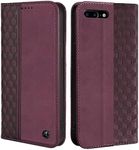 CXTCASE Case for iPhone 7 Plus/iPhone 8 Plus, Shockproof PU Leather Flip Folio Cover with Card Slots, Magnetic Wallet Case for iPhone 7 Plus/iPhone 8 Plus, Wine Red