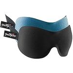 PrettyCare 3D Sleep Mask 2 Pack (Blue and Black) Eye Mask for Sleeping, Contoured Sleep Mask Blindfold with an Ear Plugs, Silk Travel Bag, Night Eyeshade for Men and Women