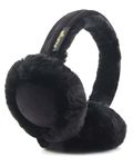 Aurya Ear Muffs - Classic Unisex Ear Warmer Winter Outdoor Earmuffs for Women, Black, Normal