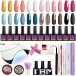 Gel Nail Polish Set, Phoenixy 12 Co