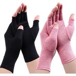 Rheumatoid Arthritis Gloves - Compression Gloves Fingerless Joint Pain Relief Hand Mitten Warmth Gloves Carpal Tunnel Gloves for Women Men