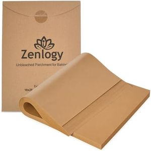 Zenlogy 18x26 Parchment Paper Liners, 1000 Sheets, Full Size Sheet Pans