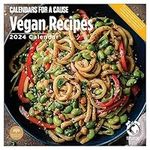 2024 Vegan Recipes Monthly Wall Calendar by Bright Day, Calendars For a Cause, 12 x 12 Inch Health and Wellness Gift