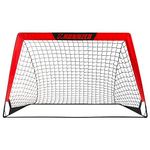 L RUNNZER Portable Soccer Goal, Soccer Nets for Backyard Training Goals for Soccer Practice with Carry Case, 4' x 3'