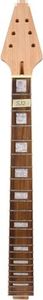 Yinfente Guitar Neck 22 fret For Electric Guitar Replacement Maple Mahogany Unfinished Set in Glue on heel