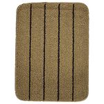 Saral Home Striped Soft PP Yarn Doormat Anti Skid Backing (Gold, 45X60 CM)