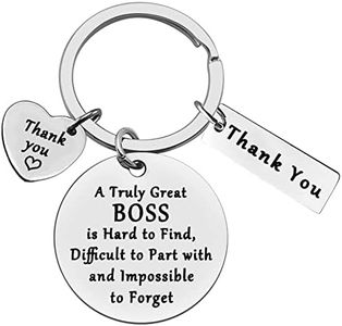 Xiahuyu Boss Keychain Gifts Thank You Boss Gifts for Coworker Manager Supervisor Leader Christmas Birthday Boss Day Leaving Going Away Retirement Gifts Goodbye Gifts for Boss Women Men