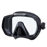 Tusa Scuba Diving Freedom Elite Mask - Black/Black Silicone