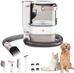 Pettie Pet Hair Vacuum & Dog Grooming Kit, 3.2L Dust Cup Pet Vacuum, 5+1 Grooming Tools for Shedding and Trimmer, Ideal for Multi-Pet Homes, Large Breeds, and Long Fur Cat
