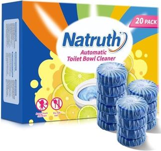 NATRUTH Automatic Toilet Bowl Cleaner 20PCS Toilet Bowl Cleaner, Bathroom Toilet Cleaner, Toilet Bowl Cleaner Tablets, Deep Clean, Long Lasting, Lemon Scent