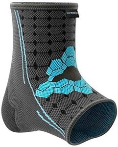 bonmedico Ankle Support Brace - Ekto Large Ankle Brace Compression Sleeve w/Thermo-Active Material to Ease Discomfort from Weak Ankles & Foot Injuries, S
