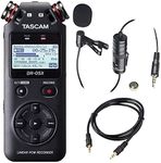 Tascam DR-05 (Version 2) Portable Handheld Digital Audio Recorder (Black) with Deluxe accessory bundle