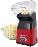 WEST BEND PC8448RD13 Air Crazy Hot Air Popcorn Machine with New Venting Technology & Longer Butter Tray Healthy Air Popped Snacking with No Oil, 4-Quart, Red