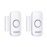 Window Alarm Door Alarms for Kids Safety, VOXON Wireless Door Alarm for Home Security Personal Security Window Alarms Sensor Burglar Door Alarm for Pool, Cars, Sheds, Caravans DIY Kit Pack of 2