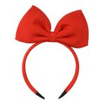 HoveBeaty Hair Band Bow Headbands Headdress for Women and Girls, Perfect Hair Accessories for Party and Cosplay (Red)