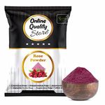 Online Quality Store Organic Rose Petal Powder - 100g |100% Pure & Natural Rose Powder for Tanning & Glowing Skin|Rosa indica for Facial & Skin Care|Skin Whitening Face Pack|Face Mask