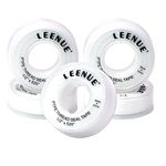 LEENUE Plumbers Tape 5 Pack, PTFE Thread Seal Tape, Good Sealing Teflon Tape to Prevent Leakage of Pipes, Shower Head and Sewers, 12mm X 13m X 0.09mm White