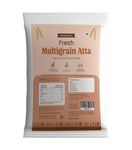 GOSWASTHYA Multigrain Flour |7 Whole Grains|Ragi Jowar, Bajra Channa Sattu Soya And Magic Of Flax Seeds | Soft Roti | High Fiber| Support Weight Management, 1 Kg