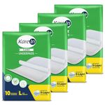 KareIn Classic Underpads For Adults, Large 60 x 90 cm, 40 Unit, Highly Absorbent, Anti-Bacterial, Rash Protection, Leak Proof, Protects Surfaces from Incontinence, Odor Control, Super Soft