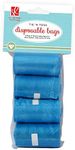 J.L. Childress Tie 'N Toss Disposable Diaper Bag Refill Rolls - Diaper and Dog Poop Bags - 60 Large Bags - Easy Tear - Blue