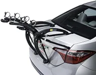 Saris Bones Car Trunk Bicycle Rack Carrier, Mounts 3 Bikes, Black - Durable, Rust-Free, Anti-Sway Straps, Fits Most Vehicles, Made in USA, Arc-Based Design, 100% Recyclable Materials