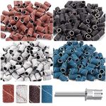 Sanding Bands for Nail Drill, 200 Pcs Nail Sanding Bands 80# 120# 180# 240# Grit Colorful with Nail Drill Bit Kit for Nails Art Manicure