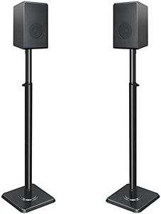 Mounting Dream Speaker Stands Height Adjustable for Satellite & Small Bookshelf Speakers, Set of 2 Floor Stand Mount for Bose Polk JBL Sony Yamaha and Others - 11LBS Capacity MD5402
