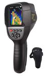 220 x 160 IR Resolution Infrared Thermal Imager, Handheld 35200 Pixels Thermal Imaging Camera,Infrared Thermometer with 32 Color Display Screen (Battery Included).)