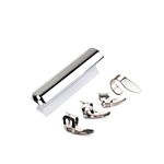 Alnicov Guitar Slide Steel Stainless Tone Bar for Hawaiian Guitar Lap Steel Guitar, Electric Guitar with Metal Thumb Finger Picks Plectrums，Chrome