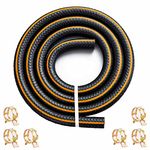 Pronese 8mm Fuel Hose, Length 1m, Nitrile Rubber (NBR) Hose, Oil-Resistant, Pressure-Resistant, Heat-Resistant Hose, 6 Pieces Dedicated Hose Clamps Included, for Automobiles and Motorcycles