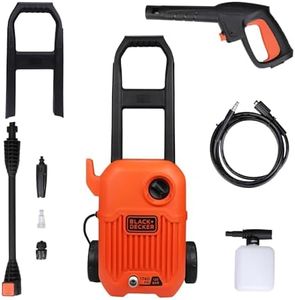 Black + Decker Bepw1750-In 1500W 1740 Psi 120 Bar Pressure Washer for Car Wash and Home Use (Red & Black)