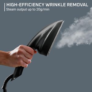 Rowenta IXEO Garment Steamer – Black, All-in-One Fabric Care