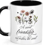 Friendship Gifts Best Friends Besties BFF Birthday Christmas Women Female Unique Presents Valentine's Day Mothers Day - 11 Oz Mug