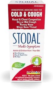 Boiron Stodal Cold & Cough Syrup, 200ml, Relief for Nasal & Chest Congestion, Runny Nose, and Dry or Wet Cough.