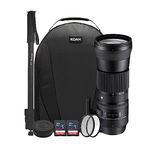 Sigma 150-600mm 5-6.3 Contemporary DG OS HSM Lens for Canon DSLR Cameras USB Dock and Two 64GB SD Card Bundle (7 Items)