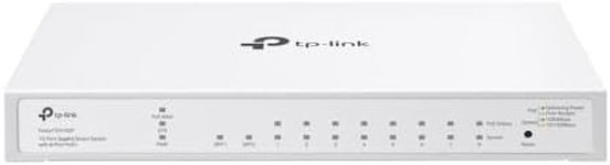 TP-Link Festa 10-Port Gigabit Smart Switch with 8-Port PoE+, Cloud Centralised Management, Easy Setup, SMB-Lite Festa Ecosystem, Business-Grade, Fanless & Desktop/Wall Mounting Design (Festa FS310GP)