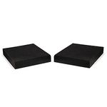 Fluance High Density Acoustic Foam Isolation Pads for Bookshelf Speakers and Studio Monitors, 8.5" x 6.35", Improved Sound, Vibration Damping, Multiple Listening Angles - Pair (SP03)