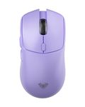 AULA SC580 Wireless Gaming Mouse,Tri-Mode 2.4Ghz/USB-C/BT5.0 Computer Mouse Up to 10000 DPI,Lightweight Gaming Mice with 6 Programmable Buttons,Rechargeable Mouse for Laptop,PC,Mac,Tablet (Purple)