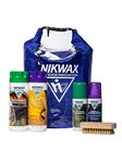 Nikwax OUTDOOR COMPLETE PROTECTION KIT, Cleaning & Waterproofing for Shoes and Clothes, Spray Protector, Tech Wash Cleaner + TX Direct + Shoe Cleaning Gel + Fabric and Leather Proof + Brush + Dry Bag